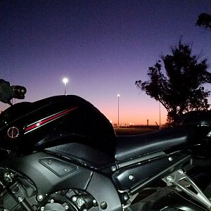 Sunset over Manukau