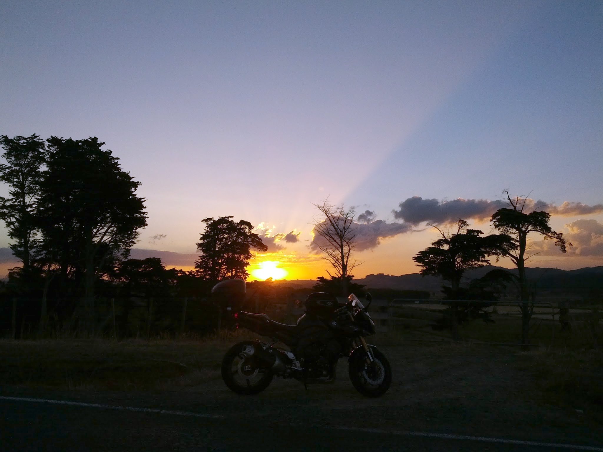 Sunset near Maramarua